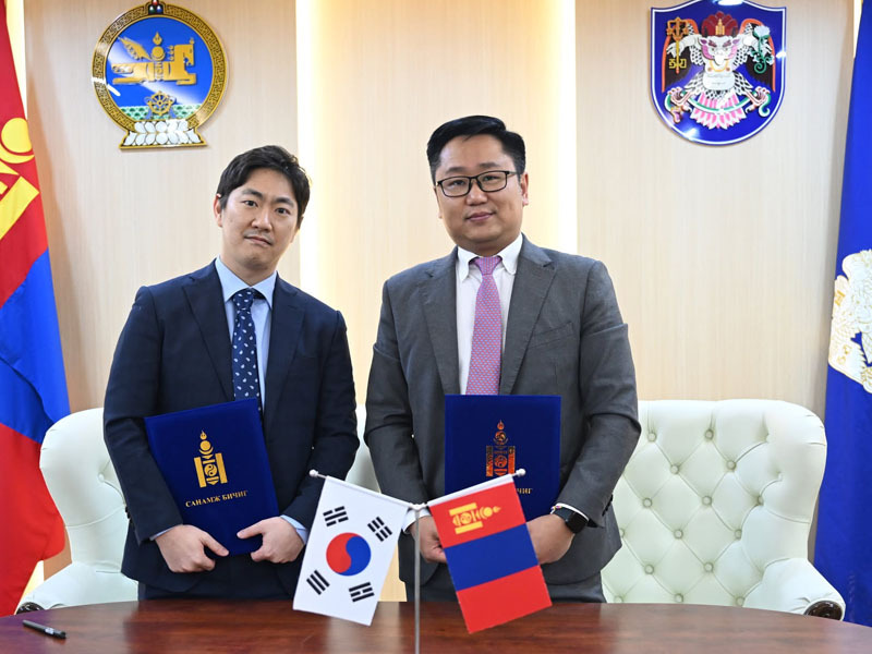 Нийслэлийн Агаар, орчны бохирдолтой тэмцэх газар БНСУ-ын “Пинеко Ко” ХХК-тай санамж бичиг байгууллаа